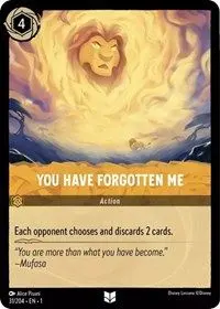 Carta You Have Forgotten Me, TFC-31