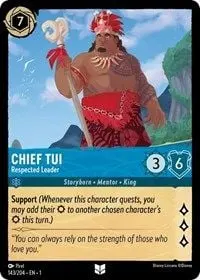 Carta Chief Tui - Respected Leader, TFC-143