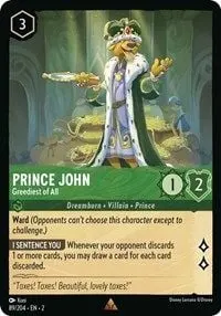 Carta Prince John - Greediest of All, ROF-89