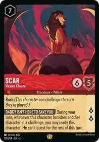 Carta Scar - Vicious Cheater, ROF-125