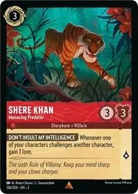 Carta Shere Khan - Menacing Predator, ROF-126