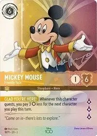 Mickey Mouse - Friendly Face (D100-18)