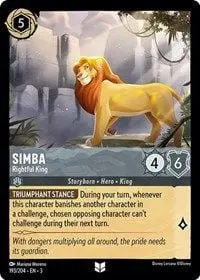 Carta Simba - Rightful King, ITI-193