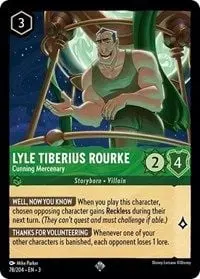 Carta Lyle Tiberius Rourke - Cunning Mercenary, ITI-78