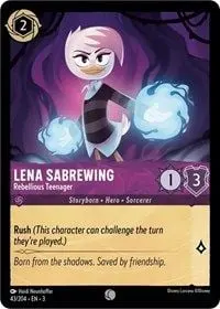 Carta Lena Sabrewing - Rebellious Teenager, ITI-43