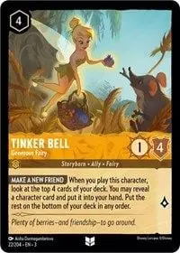 Carta Tinker Bell - Generous Fairy, ITI-22