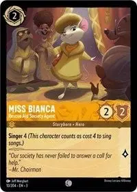 Carta Miss Bianca - Rescue Aid Society Agent, ITI-10
