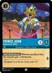 Prince John - Opportunistic Briber (SHS-141)