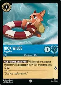 Carta Nick Wilde - Soggy Fox, AZS-148