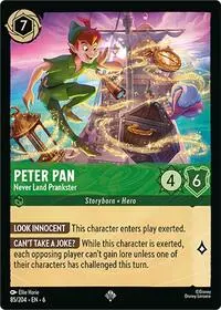 Carta Peter Pan - Never Land Prankster, AZS-85