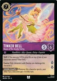 Carta Tinker Bell - Queen of the Azurite Fairies, AZS-48