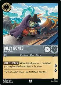 Carta Billy Bones - Space Sailor, AZS-185