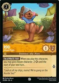 Carta Roo - Littlest Pirate, AZS-23