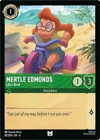 Carta Mertle Edmonds - Lilo's Rival, AZS-82
