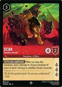 Carta Scar - Heartless Hunter, AZS-127