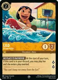 Carta Lilo - Escape Artist, AZS-2