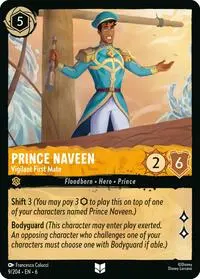 Carta Prince Naveen - Vigilant First Mate, AZS-9