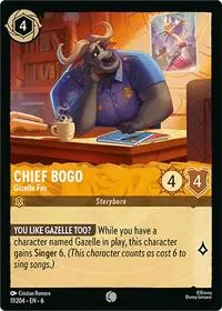 Chief Bogo - Gazelle Fan (AZS-11)