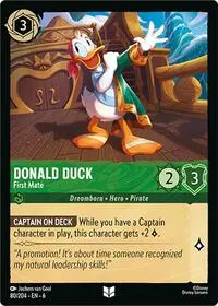 Carta Donald Duck - First Mate, AZS-80
