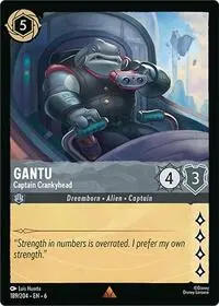 Carta Gantu - Captain Crankyhead, AZS-189