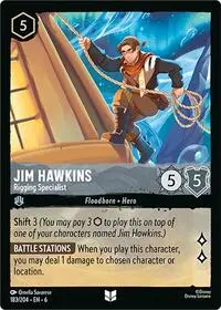 Carta Jim Hawkins - Rigging Specialist, AZS-183