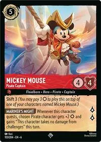 Mickey Mouse - Pirate Captain (AZS-103)