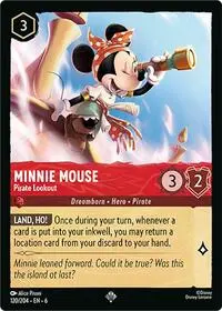 Carta Minnie Mouse - Pirate Lookout, AZS-120
