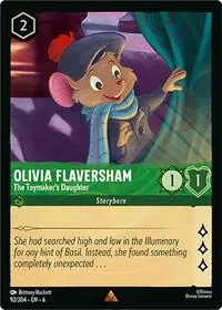 Carta Olivia Flaversham - The Toymaker's Daughter, AZS-92