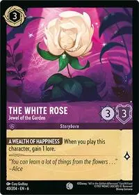 Carta The White Rose - Jewel of the Garden, AZS-40