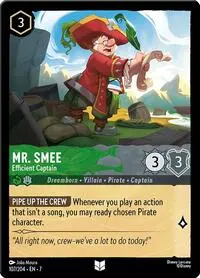 Carta Mr. Smee - Efficient Captain, 7-107