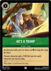 Carta He's a Tramp, 7-117