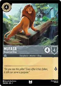 Carta Mufasa - Respected King, 7-196