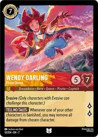 Carta Wendy Darling - Pirate Queen, 7-12