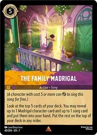 Carta The Family Madrigal, 7-40