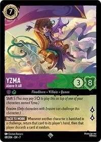 Carta Yzma - Above It All, 7-68