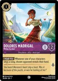 Carta Dolores Madrigal - Within Earshot, 7-78