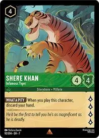 Carta Shere Khan - Infamous Tiger, 7-92