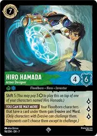 Carta Hiro Hamada - Armor Designer, 7-96