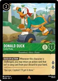 Carta Donald Duck - Lively Pirate, 7-98
