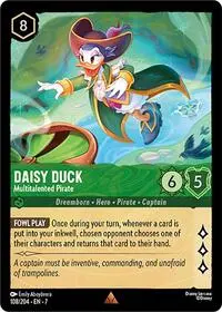 Carta Daisy Duck - Multitalented Pirate, 7-108