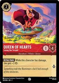 Carta Queen of Hearts - Losing Her Temper, 7-122