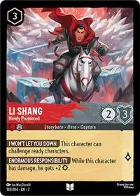 Carta Li Shang - Newly Promoted, 7-133