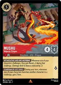 Carta Mushu - Majestic Dragon, 7-137