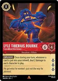 Carta Lyle Tiberius Rourke - Crystallized Mercenary, 7-140