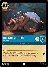 Carta Gaetan Moliere - The Mole, 7-158