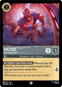 Carta Razoul - Menacing Guard, 7-189