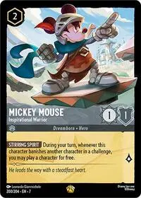 Carta Mickey Mouse - Inspirational Warrior, 7-200