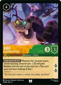 Carta Kaa - Hypnotizing Python, 8-21