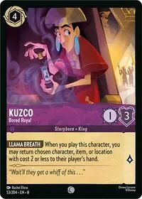 Carta Kuzco - Bored Royal, 8-53