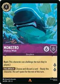 Carta Monstro - Infamous Whale, 8-64